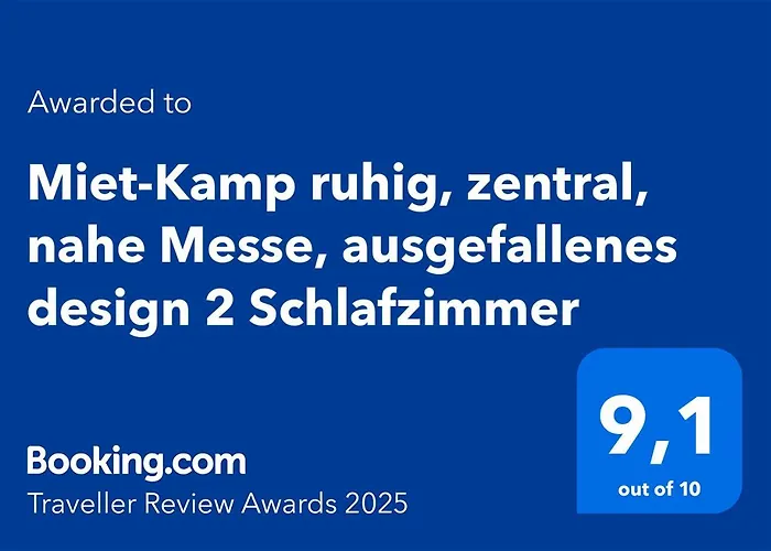 Miet-kamp Ruhig, Zentral, Nahe Messe, Ausgefallenes Design 2 Schlafzimmer * برلين